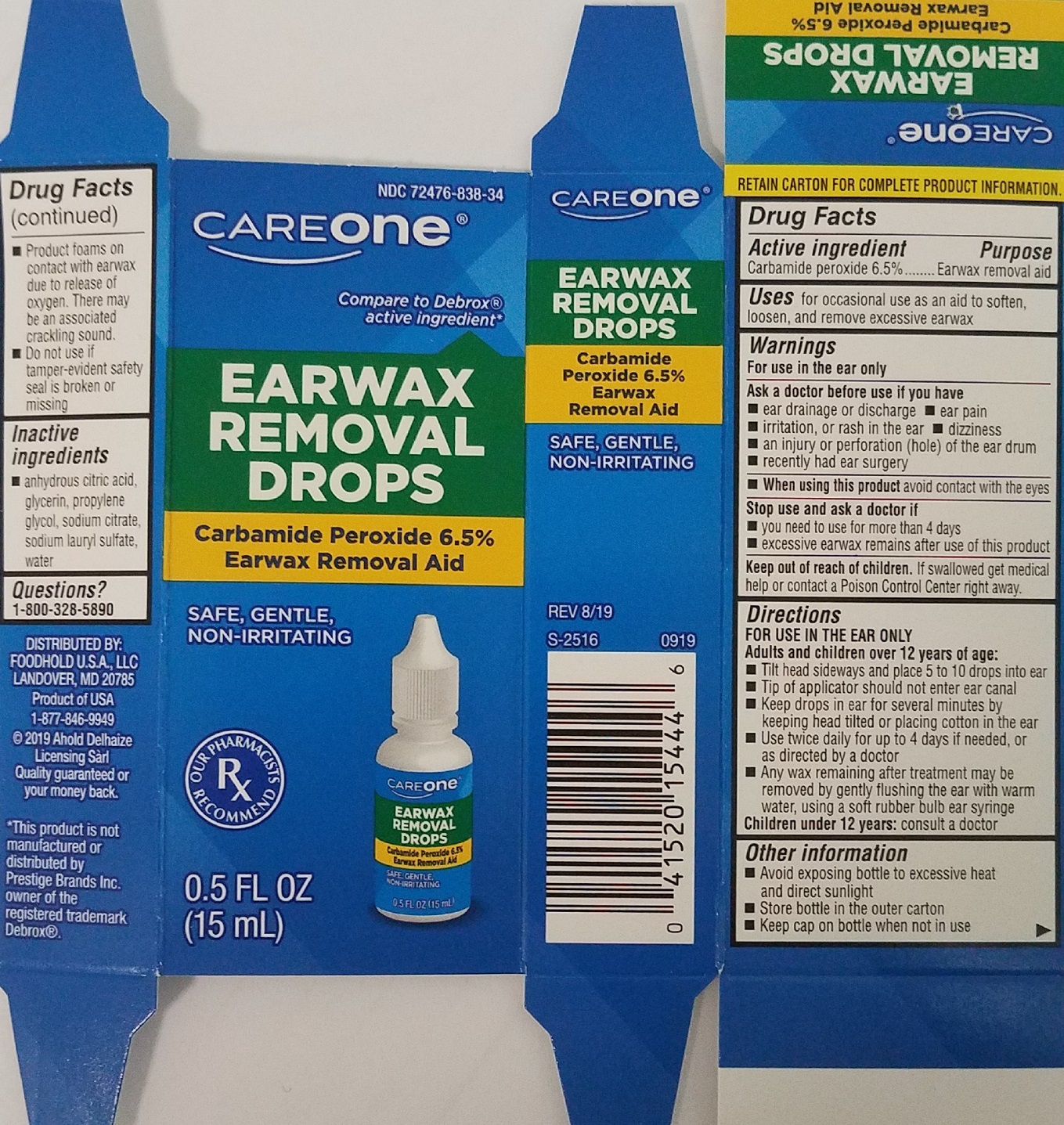 Pill image for Careone Earwax Removal Drops