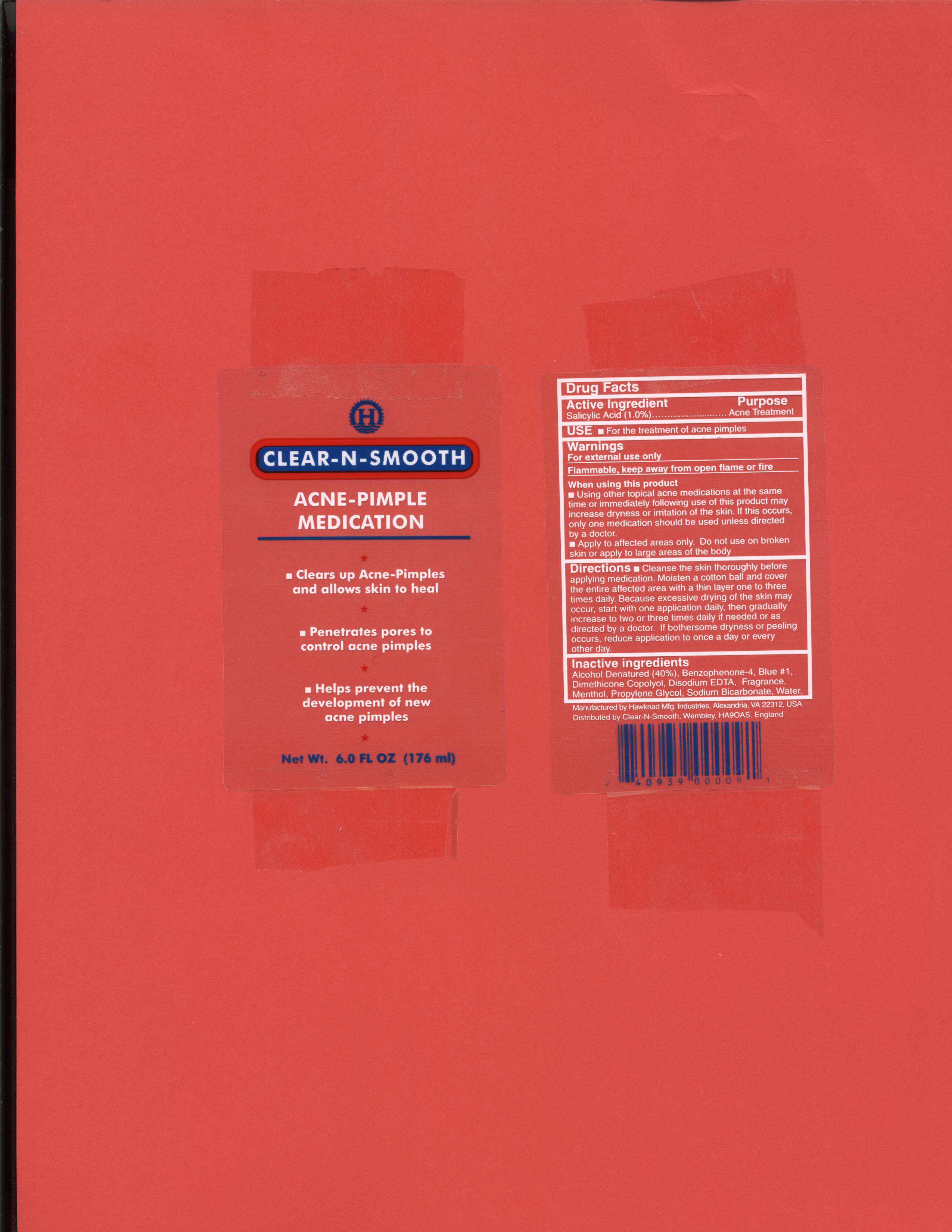 Pill image for Listing For Clear-n-smooth Acne-pimple Medication