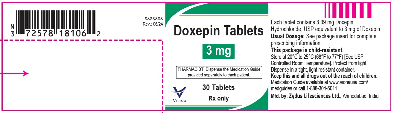 Pill image for Doxepin Tablets, For Oral Use