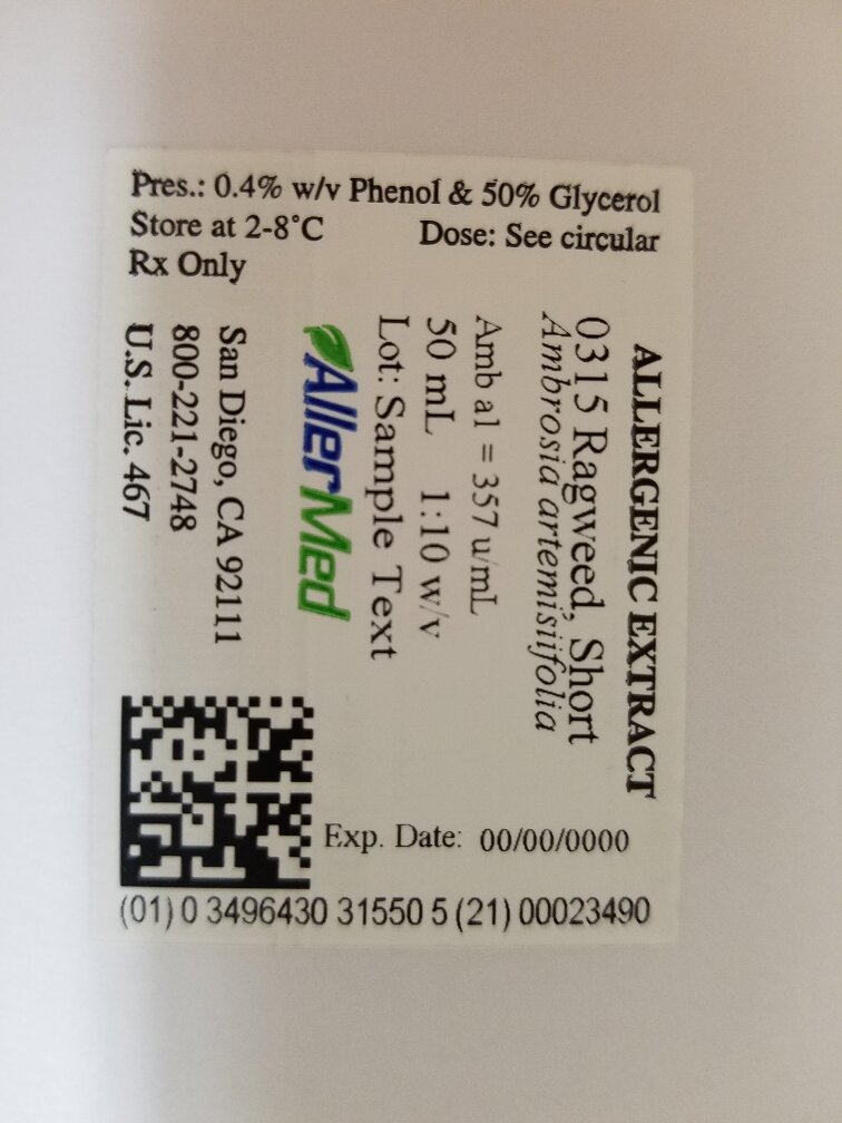 Pill image for Allergenic Extract Standardized Short Ragweed