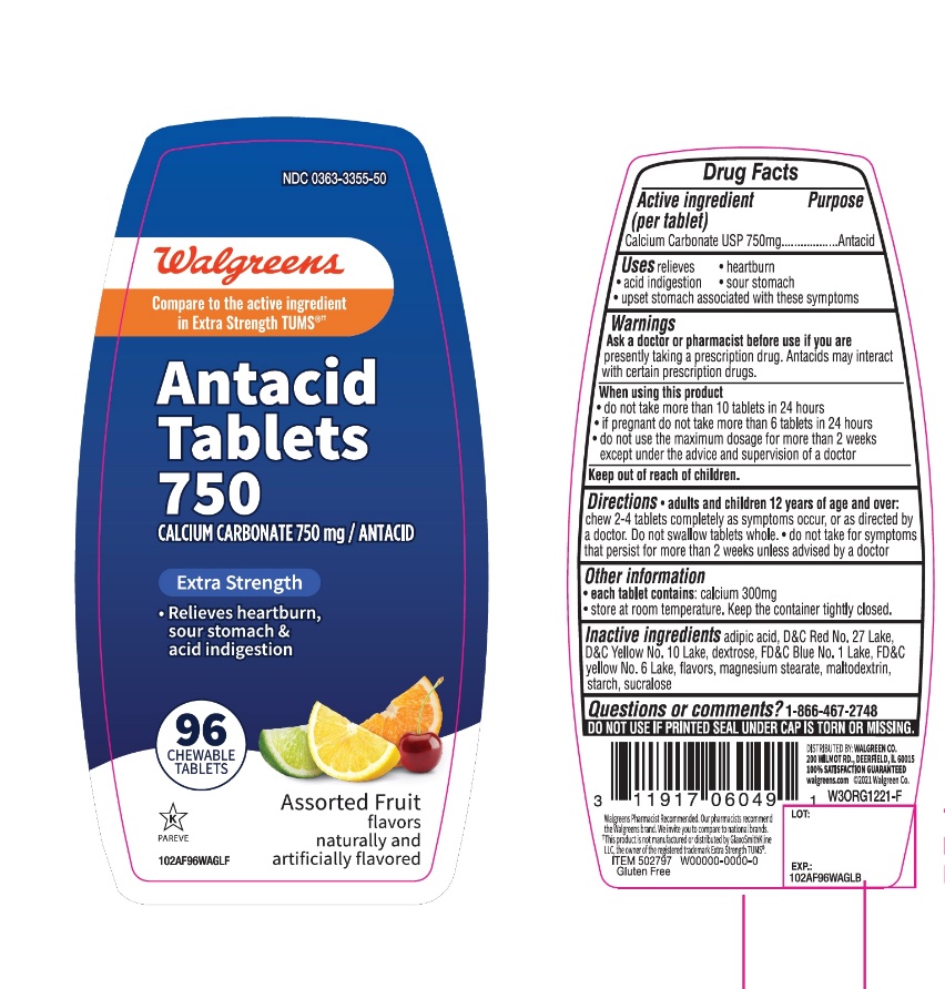 Pill image for Walgreens Extra Strength Assorted Fruits 96 Chewable Tablets