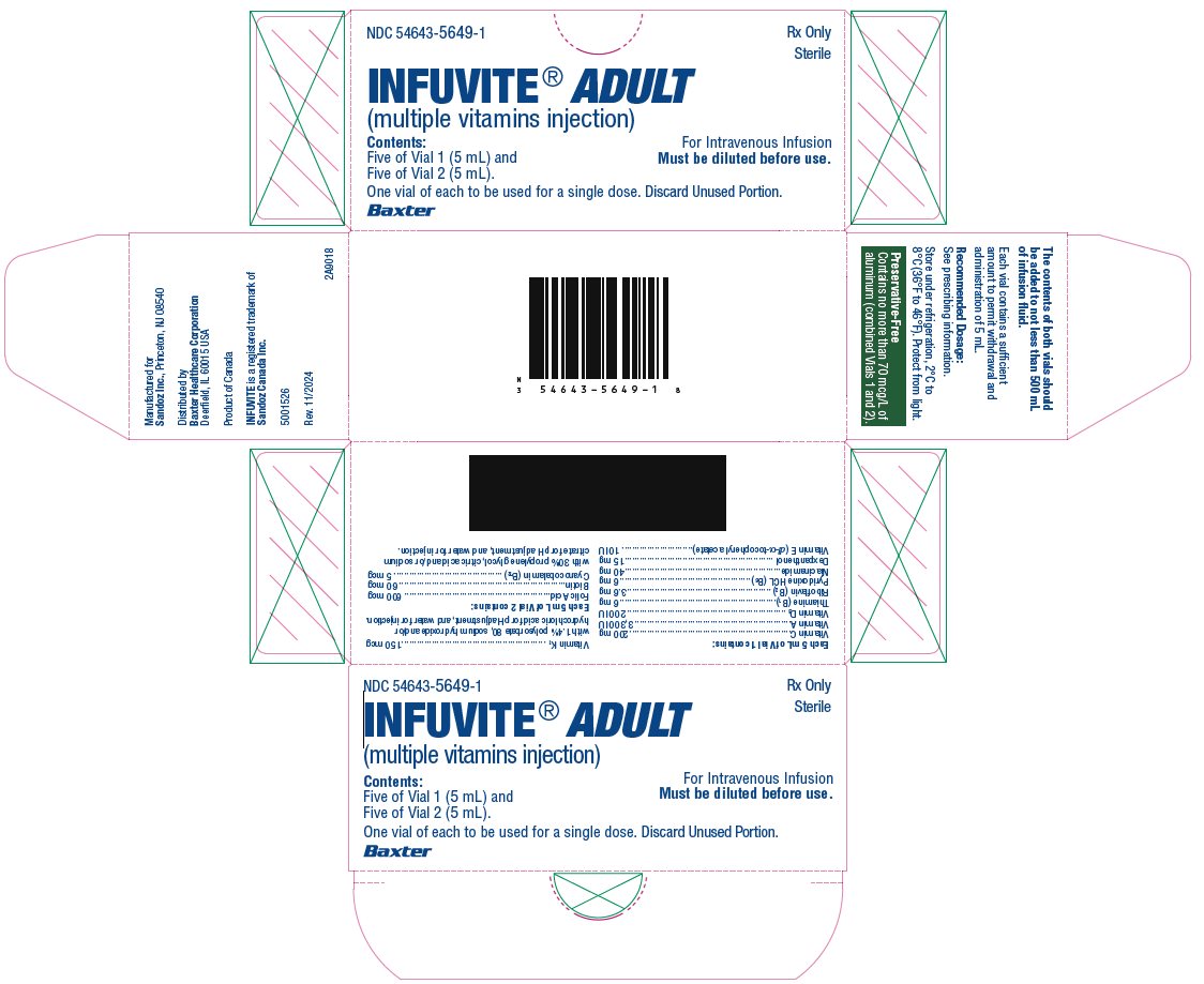 Pill image for These Highlights Do Not Include All The Information Needed To Use Infuvite Adult Safely And Effectively. See Full Prescribing Information For Infuvite Adult
