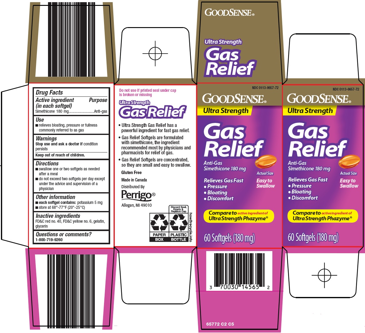 Pill image for Perrigo Gas Relief Drug Facts