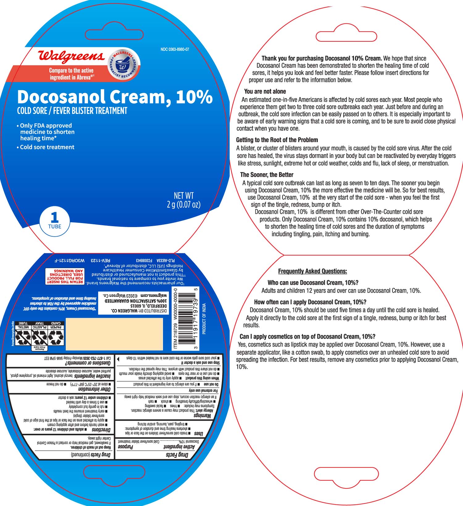 Pill image for Docosanol Cream, 10%