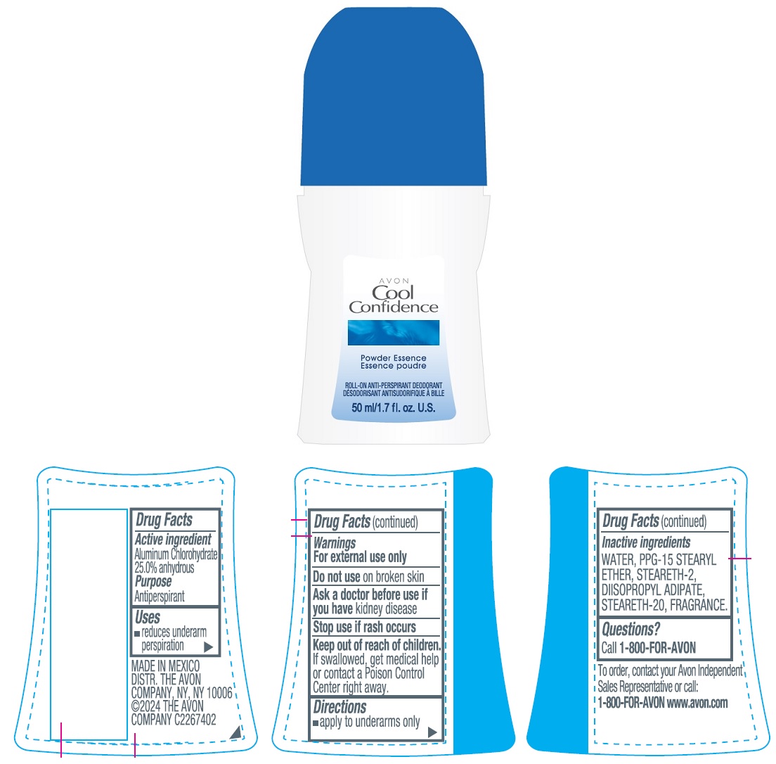 Pill image for Avon Cool Confidence Powder Essence Roll-on Anti-perspirant Deodorant 50ml