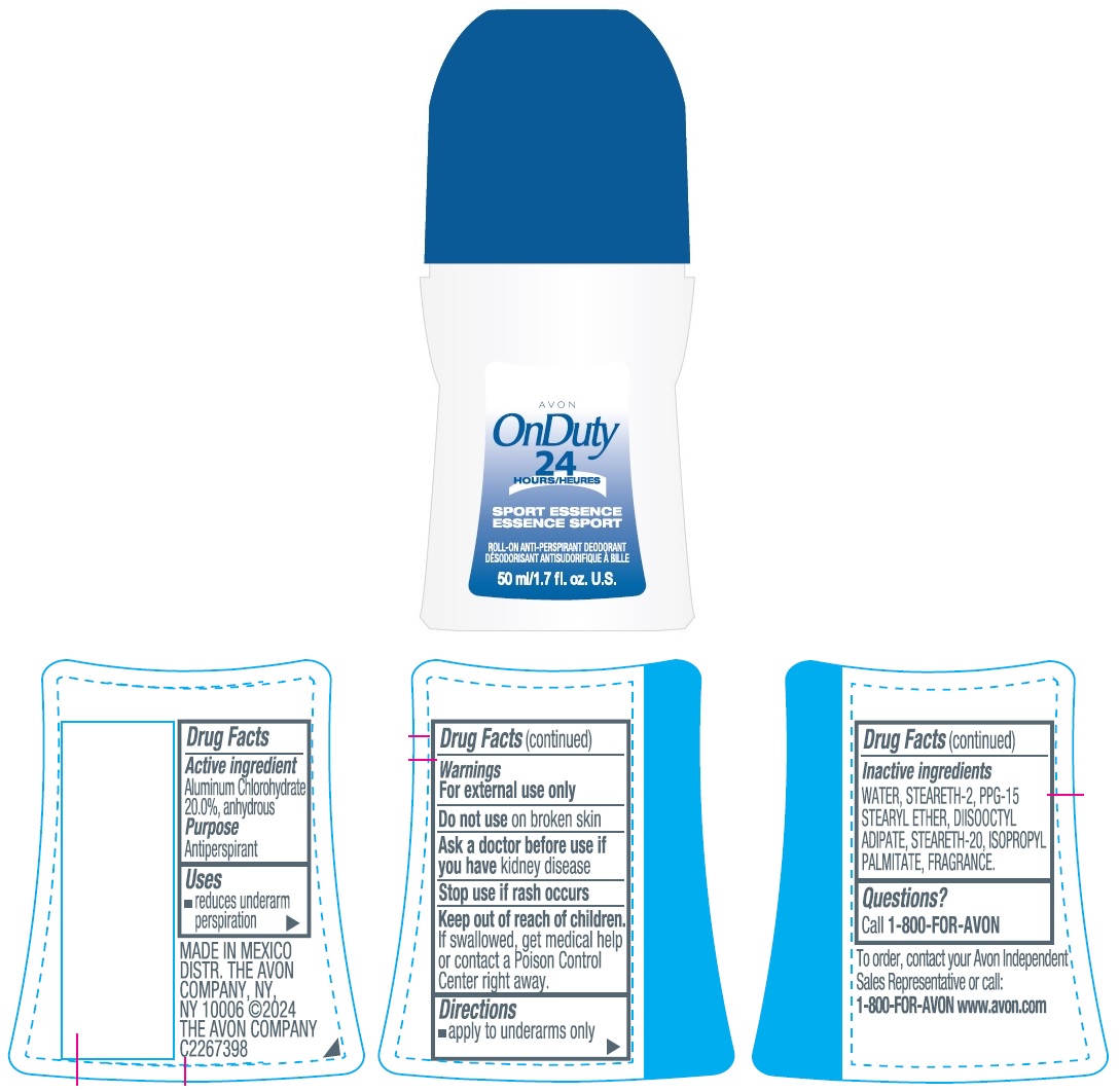 Pill image for Avon Onduty Sport Essence Roll-on Anti-perspirant Deodorant 50ml