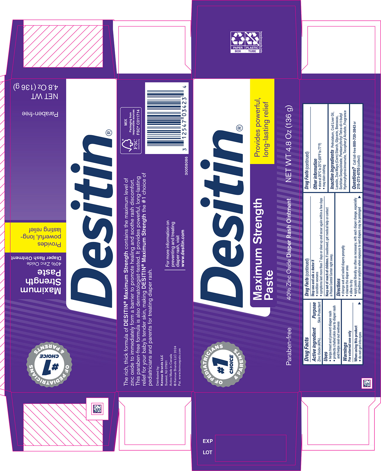 Pill image for Desitin Maximum Strength Paste