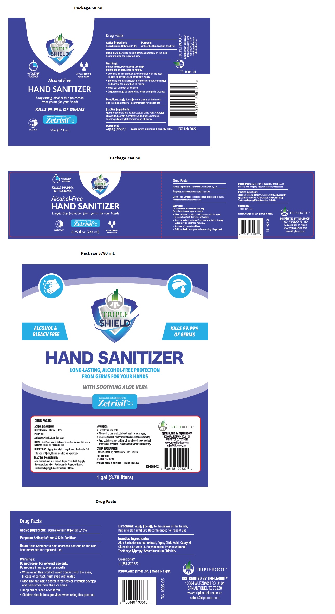 Pill image for Triple Shield Alcohol-free  ﻿hand Sanitizer