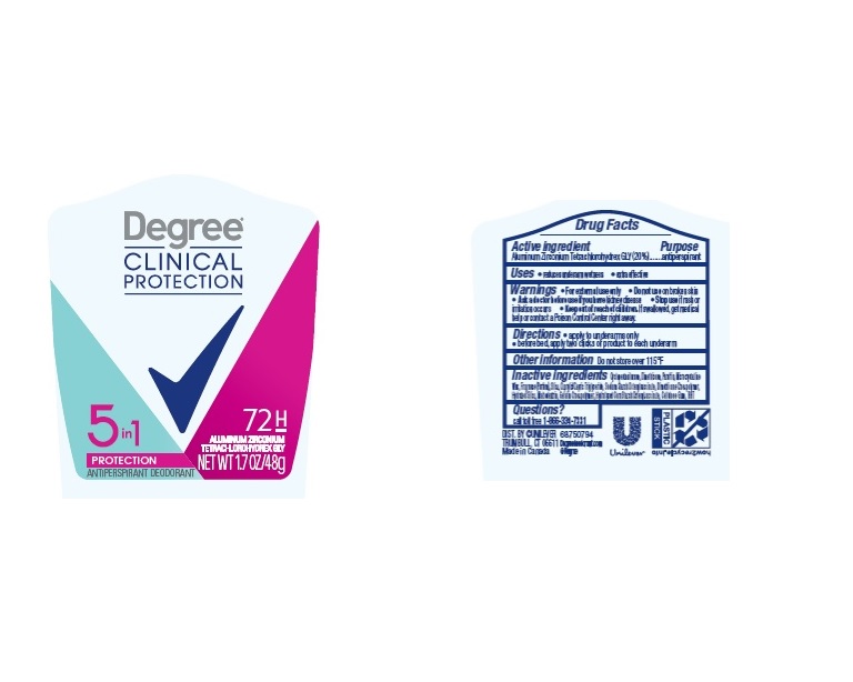 Pill image for Degree Clinical Protection 5in1 Protection 72h Antiperspirant Deodorant