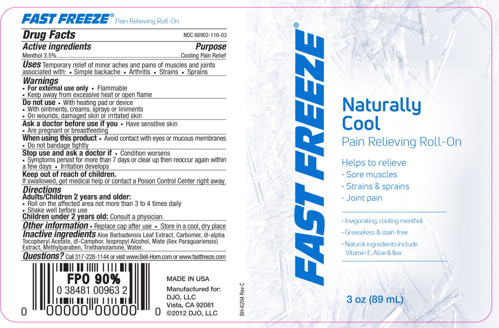 Pill image for Fast Freeze Ndc 66902-116 Drug Facts