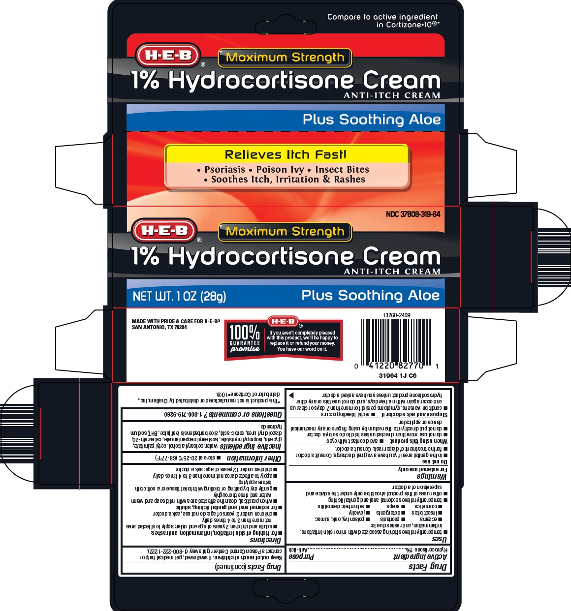 Pill image for Heb 1% Hydrocortisone Cream Drug Facts