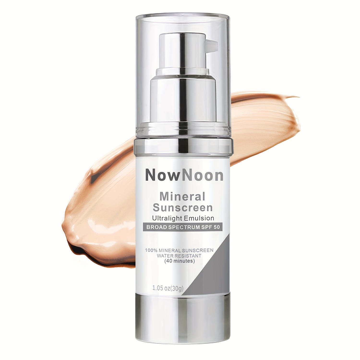 Pill image for Nownoon Mineral Sunscreen Ultralight Emulsion Broad Specirum Spf 50 Cream