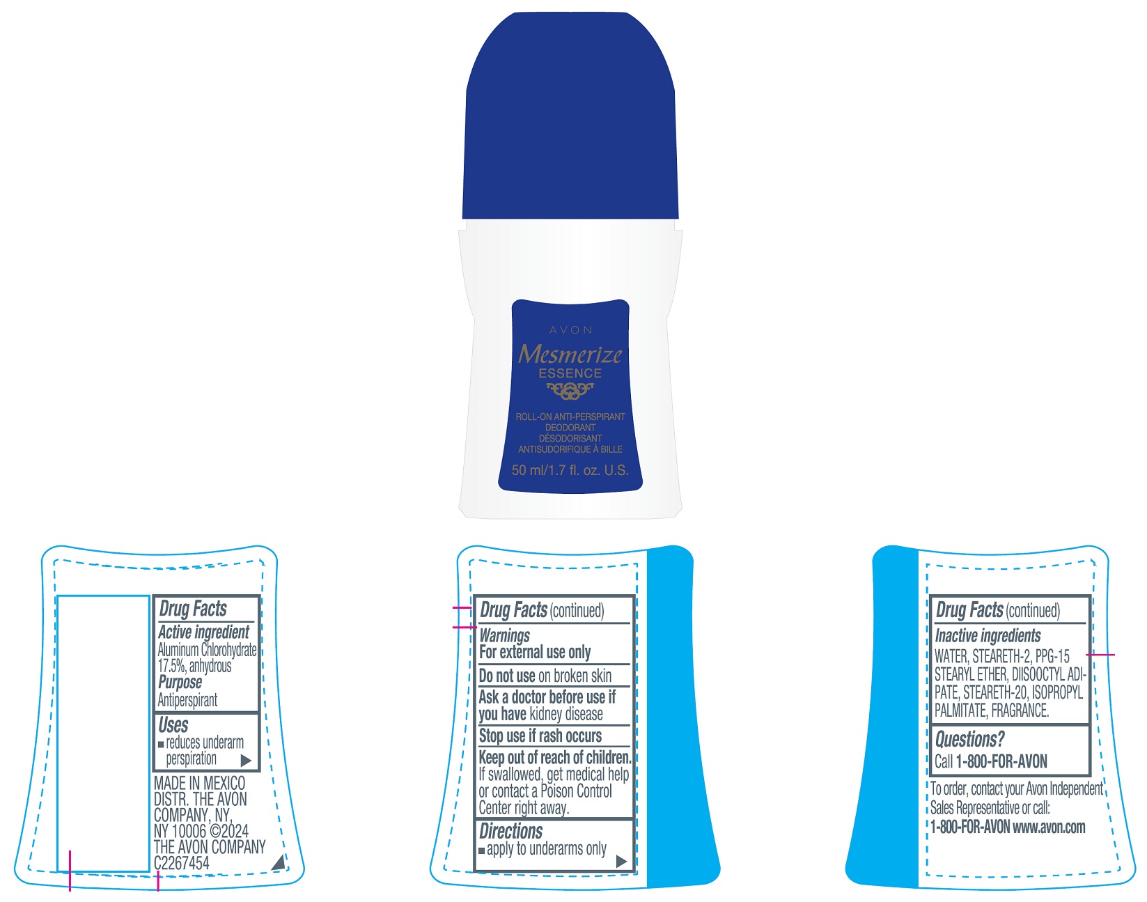 Pill image for Avon Mesmerize Essence Roll-on Anti-perspirant Deodorant 50ml