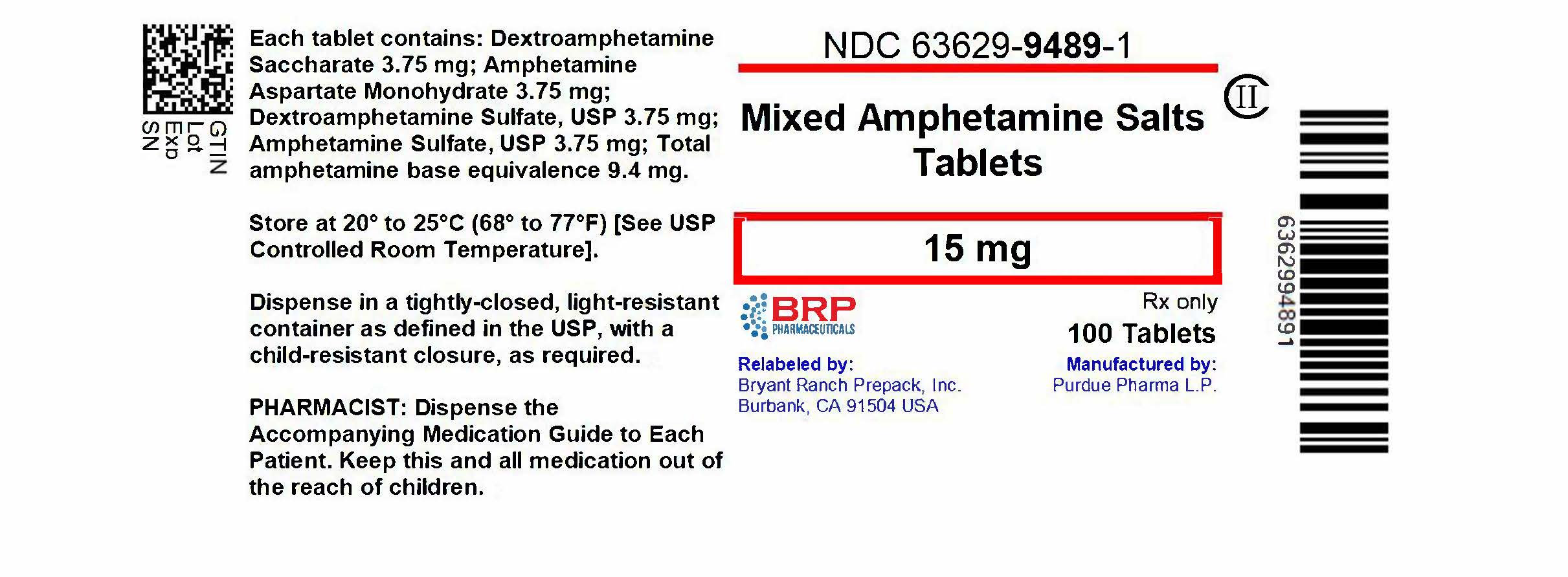 Pill image for Dextroamphetamine Saccharate, Amphetamine Aspartate, Dextroamphetamine Sulfate, And Amphetamine Sulfate Tablets, Cii