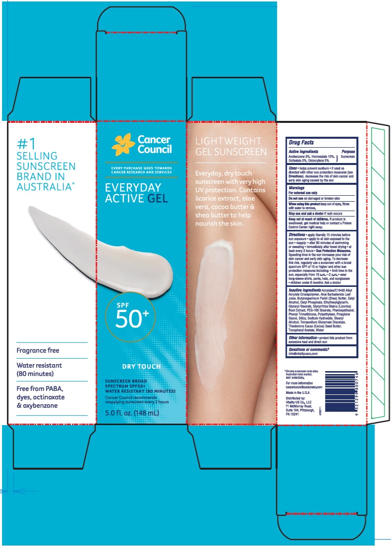 Pill image for Cancer Council Everyday Active Gel Spf50 Plus