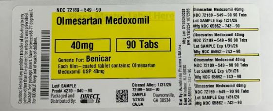 Pill image for Olmesartan Medoxomil