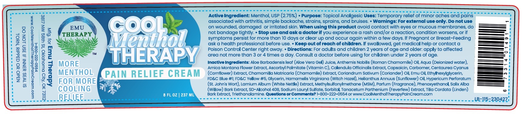 Pill image for Emu Therapy Cool Menthol Therapy Pain Relief Cream