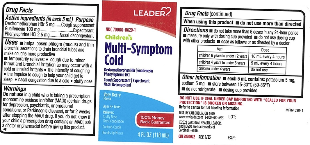 Pill image for Leader Childrens Multi  Symptoms Cold  615