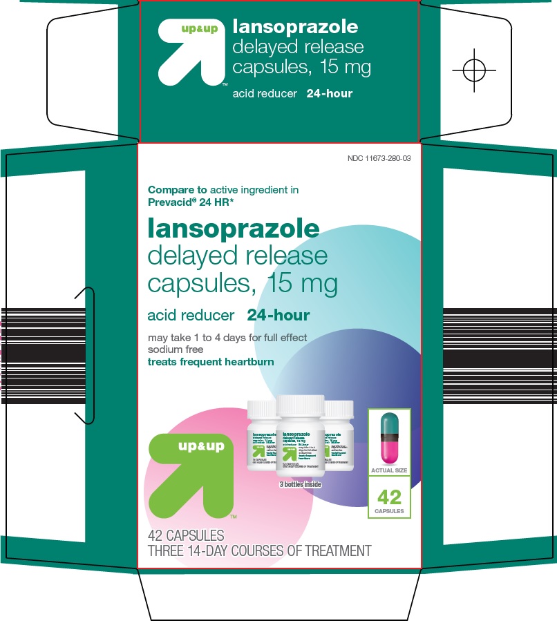 Pill image for Target Corporation Lansoprazole Drug Facts