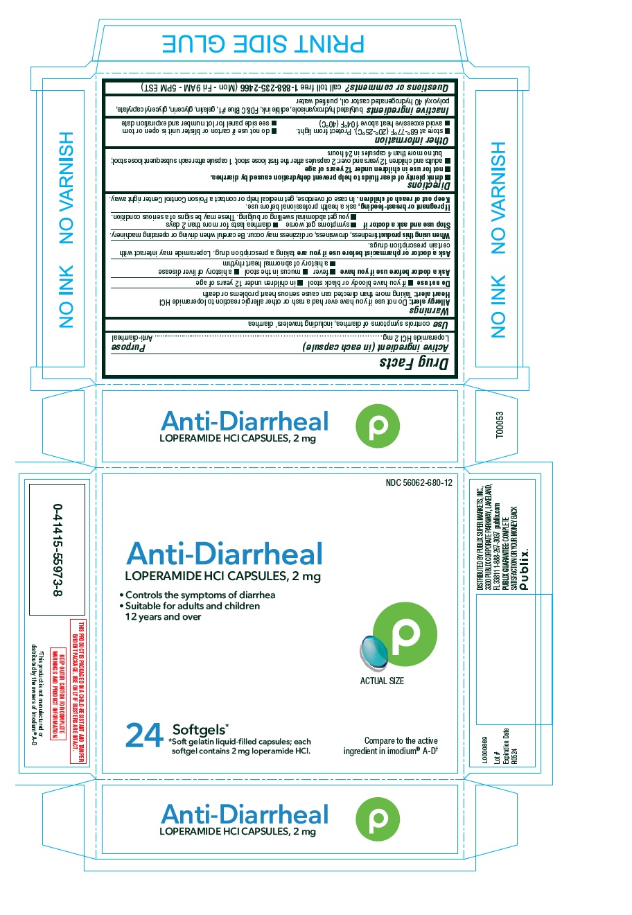 Pill image for Publix-loperamide Hcl Capsules 2mg
