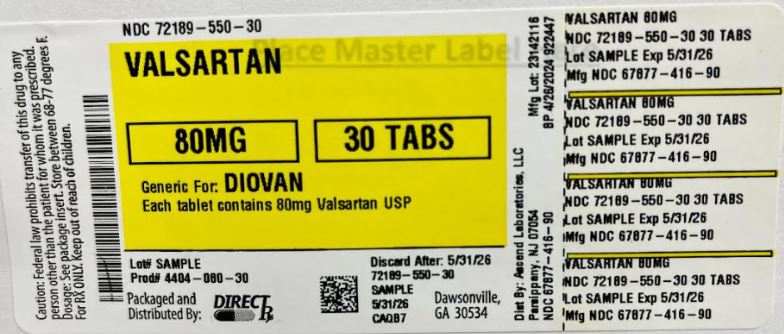 Pill image for Valsartan