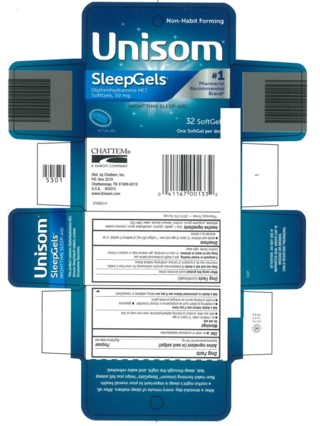 Pill image for Unisom Sleepgels Nighttime