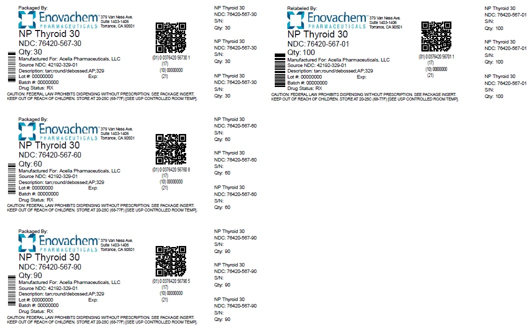 Pill image for Np Thyroid 30