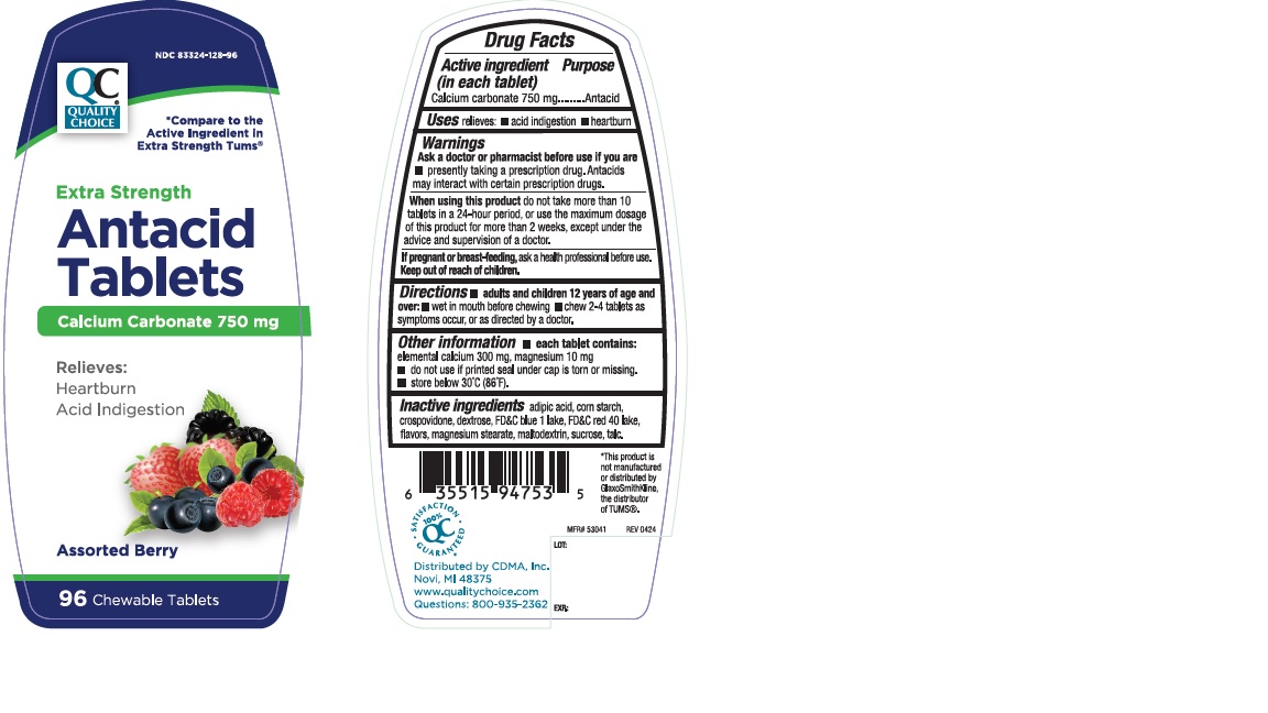 Pill image for Extra Strength Antacid Assorted Berry Chewable Tablets 127ab