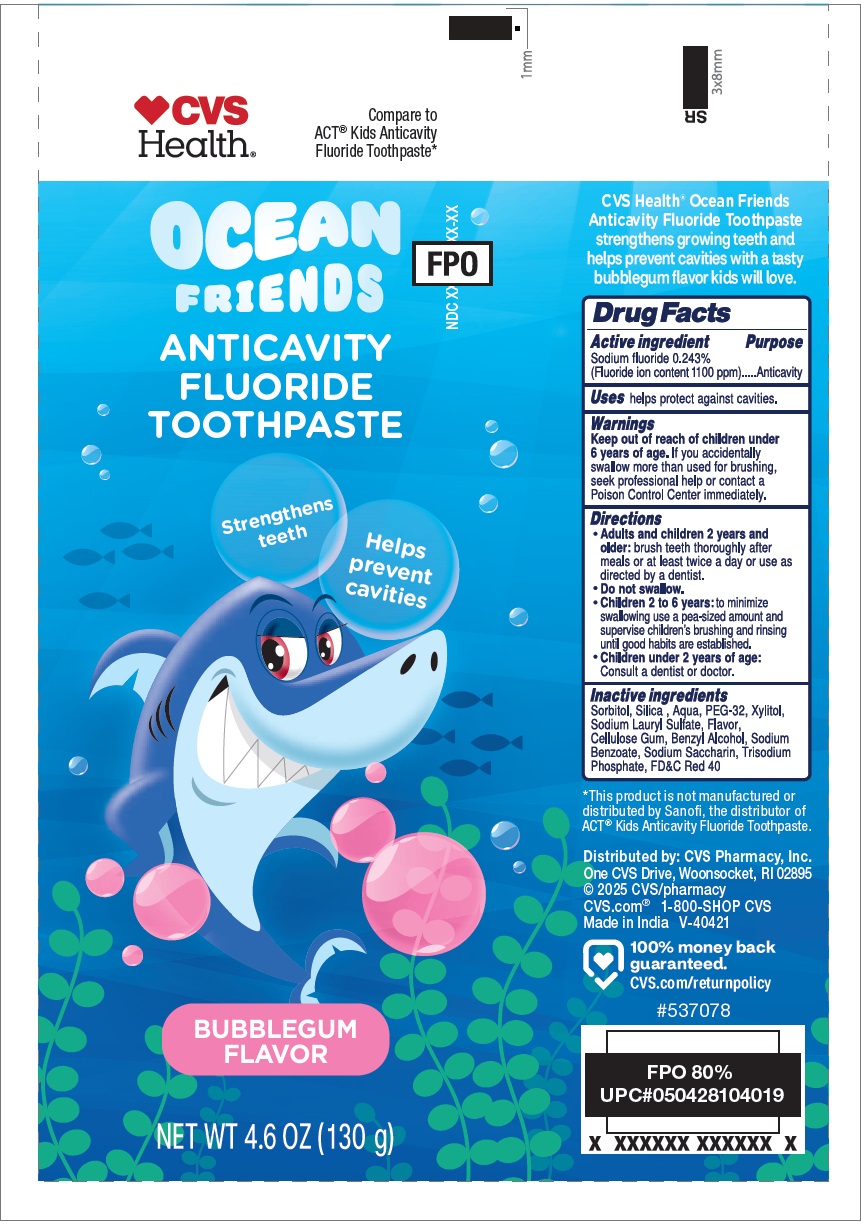 Pill image for Ocean Friends Anticavity Fluoride Toothpaste bubblegum Flavor