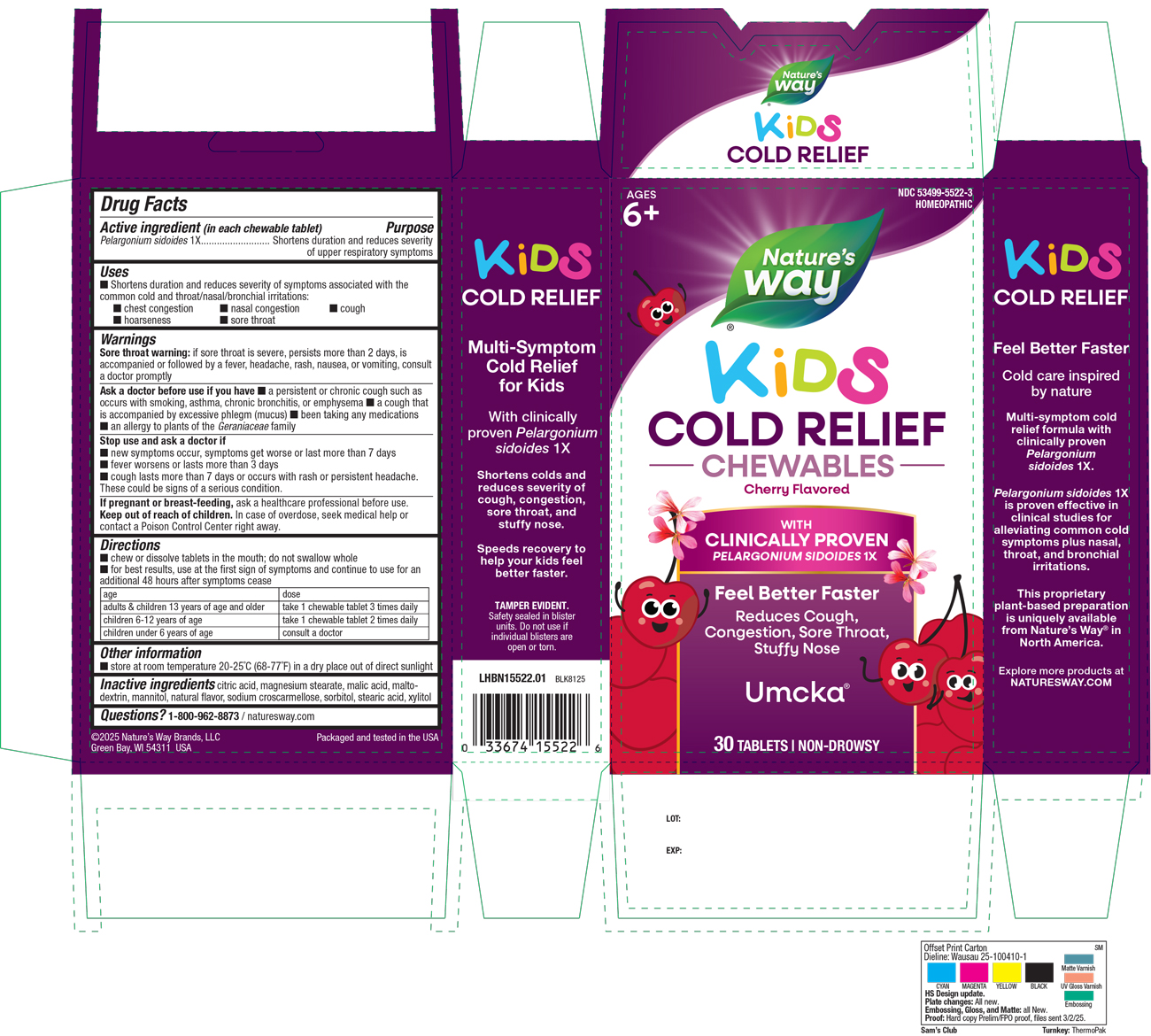 Pill image for Cold Relief Kids Cherry 30 Chew Tabs