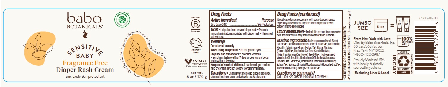 Pill image for Babo Botanicals Sensitive Baby Fragrance Free Diaper Rash Cream