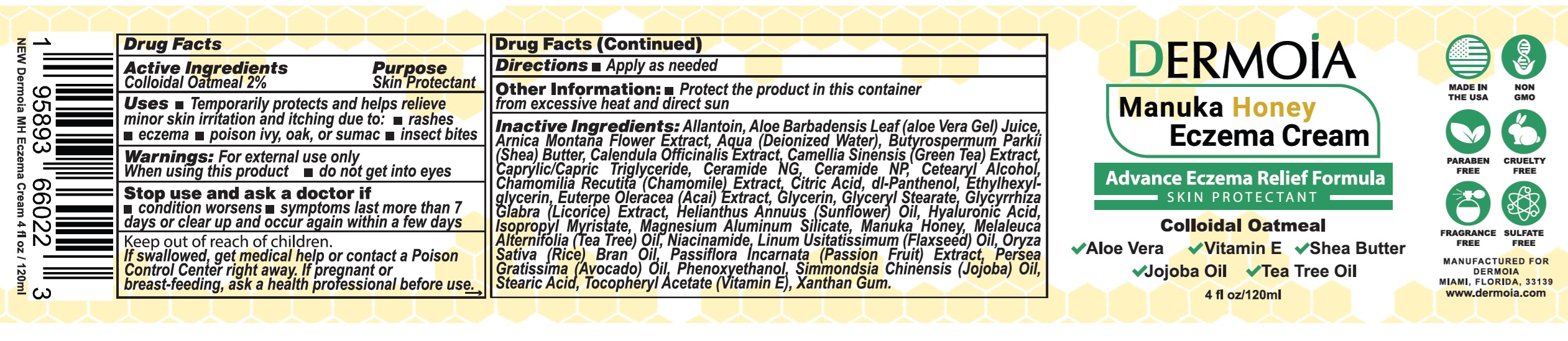 Pill image for Dermoia Manuka Honey Eczema Cream