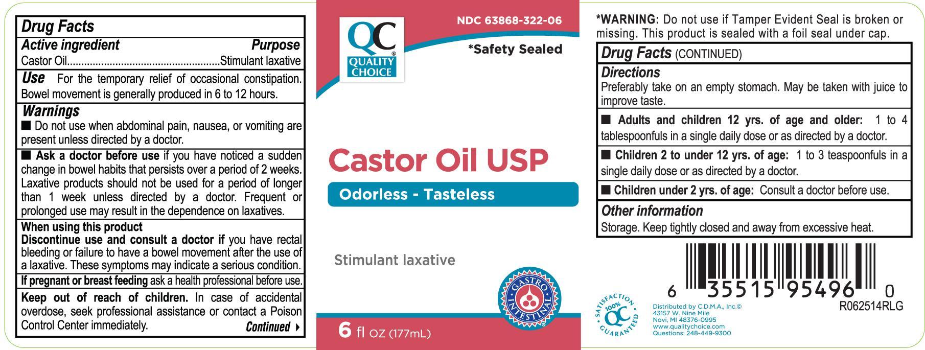 Pill image for Quality Choice Castor Oil, Usp