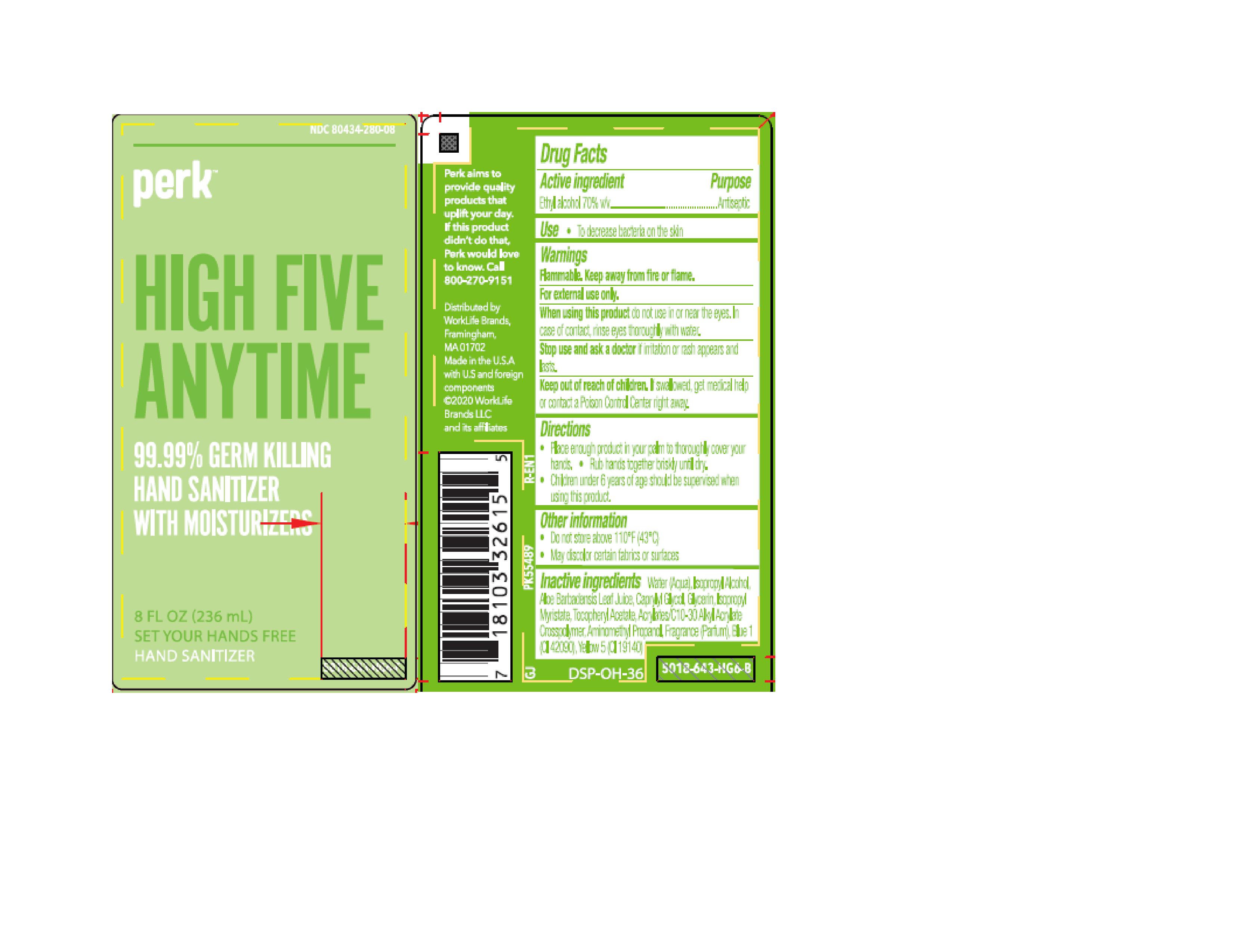 Pill image for Perk Hand Sanitizer Moisturizing Gel