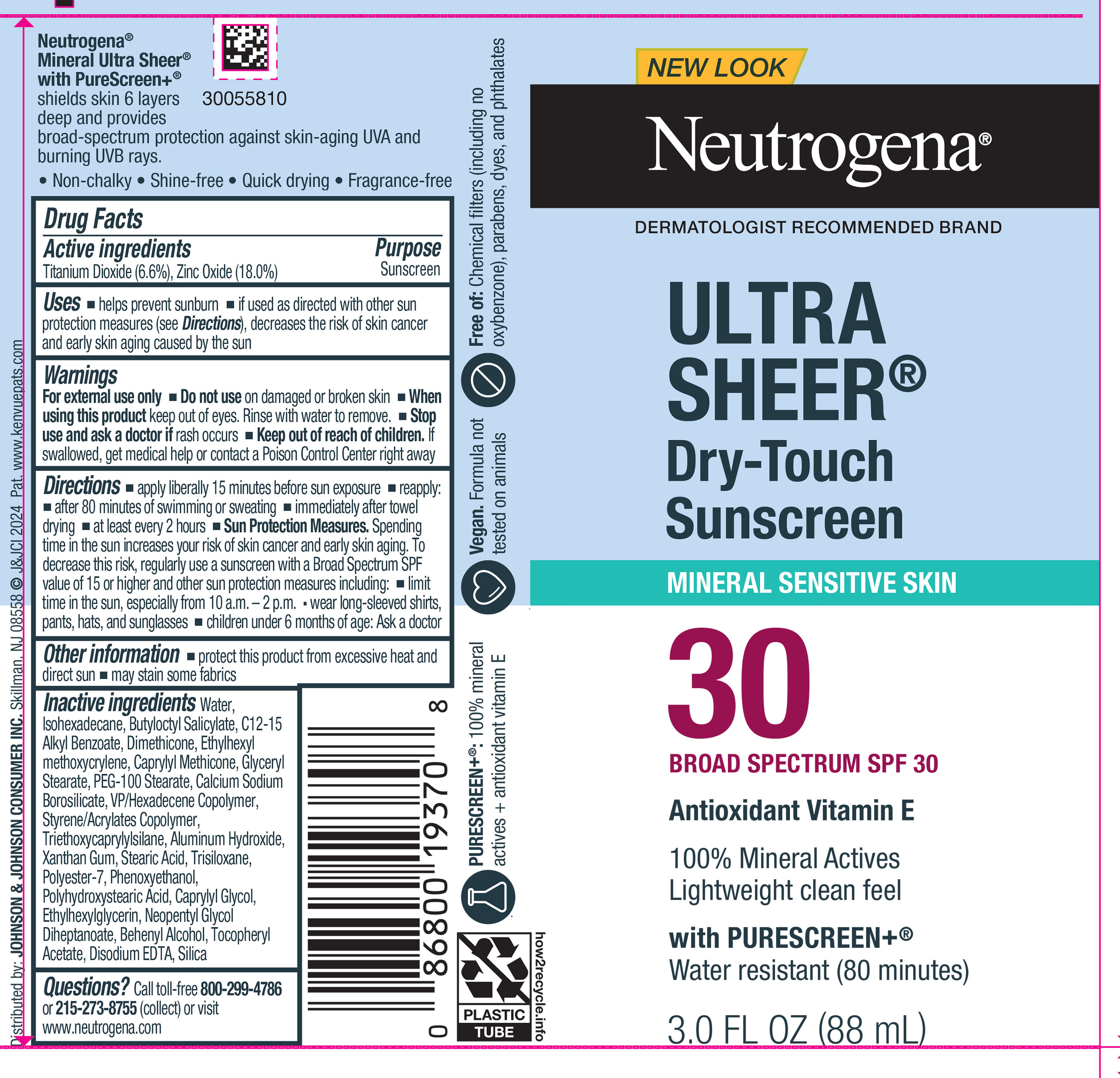 Pill image for neutrogena ultra sheer dry-touch sunscreen broad spectrum spf 30