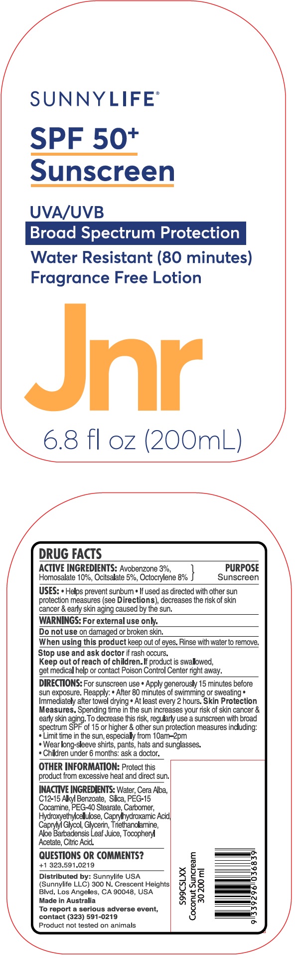 Pill image for Sunnylife Spf 50+ Sunscreen Fragrance Free Lotion Jnr