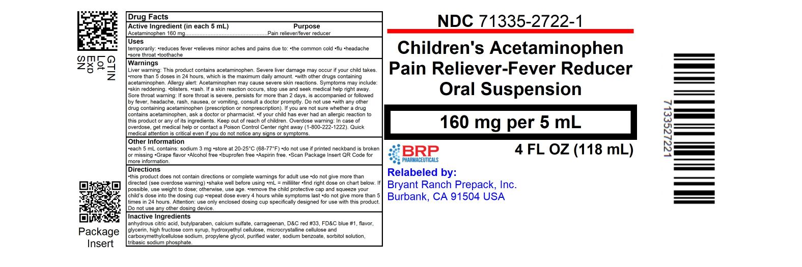 Pill image for Children’s Acetaminophen Drug Facts