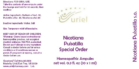 Pill image for Nicotiana Pulsatilla Special Order