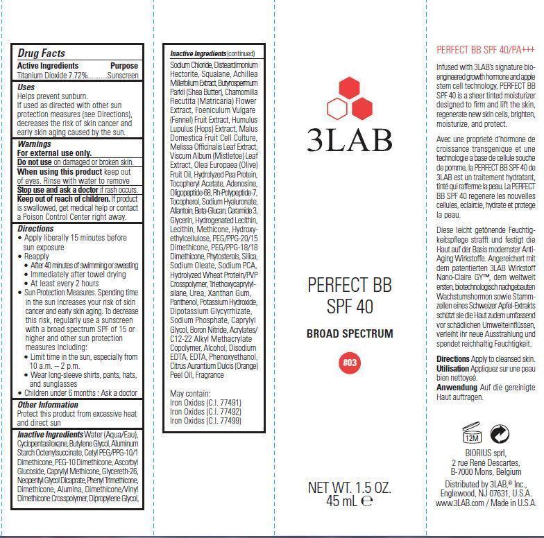 Pill image for 3lab Perfect Bb Spf 40 Broad Spectrum 03