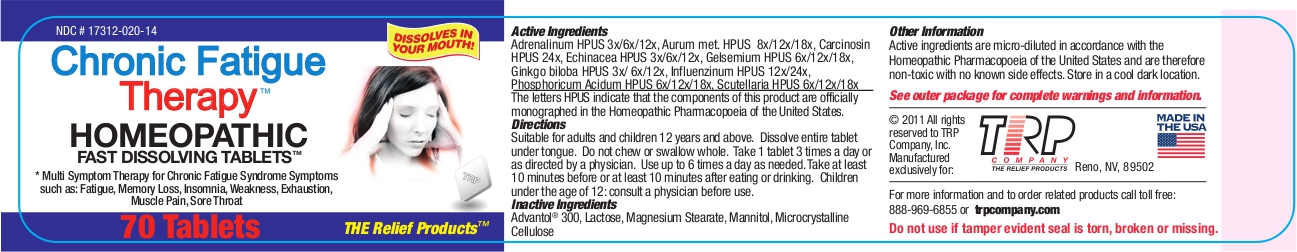 Pill image for Chronic Fatigue Therapy™ Homeopathic Fast Dissolving Tablets