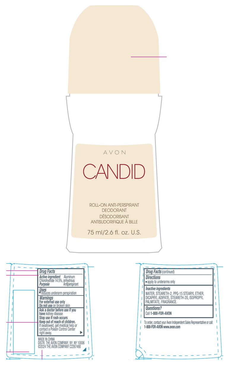 Pill image for Avon Candid Roll-on Anti-perspirant Deodorant 75ml