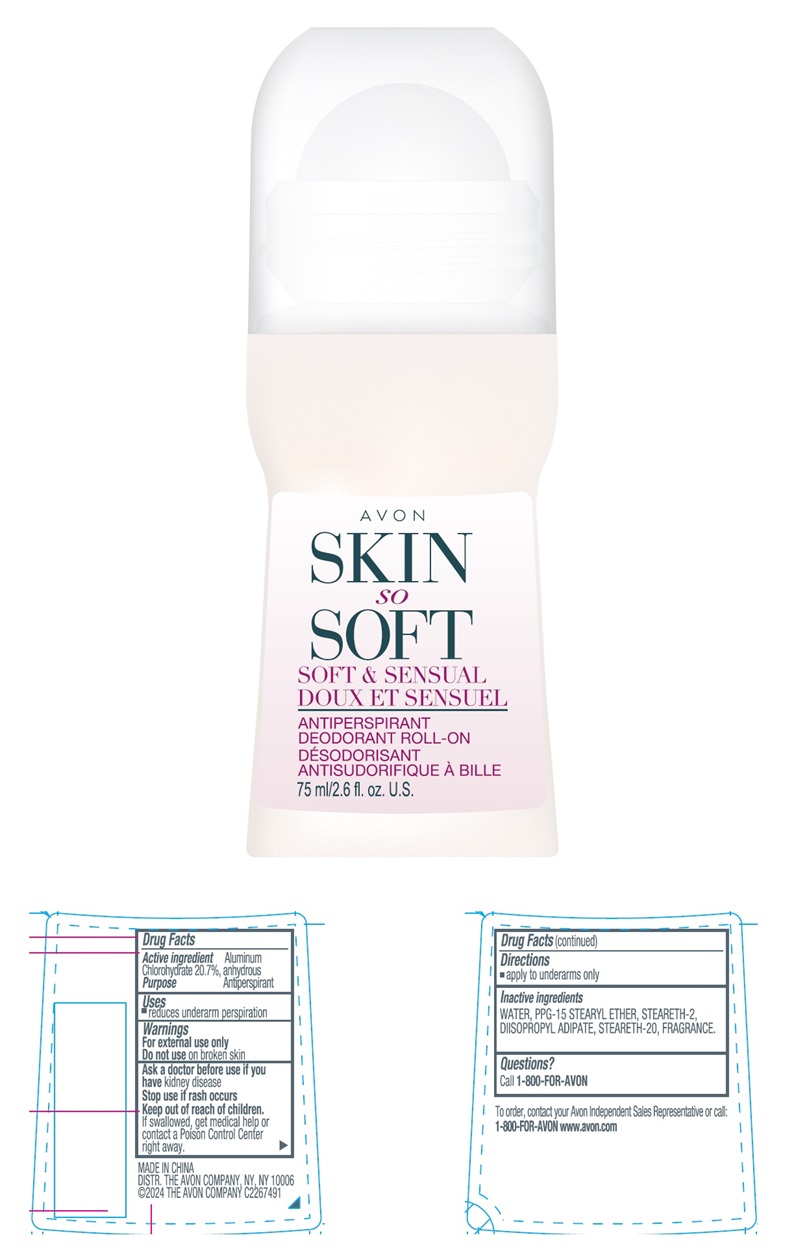Pill image for Avon Skin So Soft Soft & Sensual Roll-on Anti-perspirant Deodorant 75ml