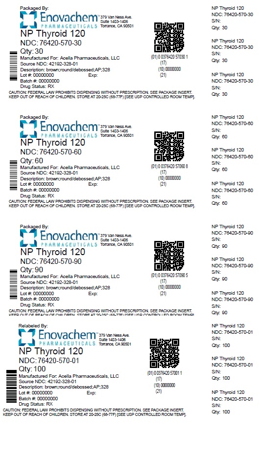 Pill image for Np Thyroid 120