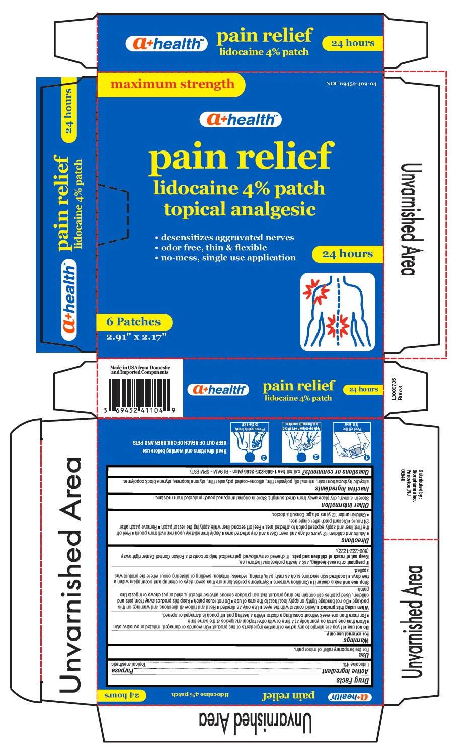 Pill image for Lidocaine 4% Pain Relief Patch