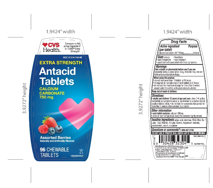 Pill image for Cvs Extra Strength Antacid Tablet Drug Facts