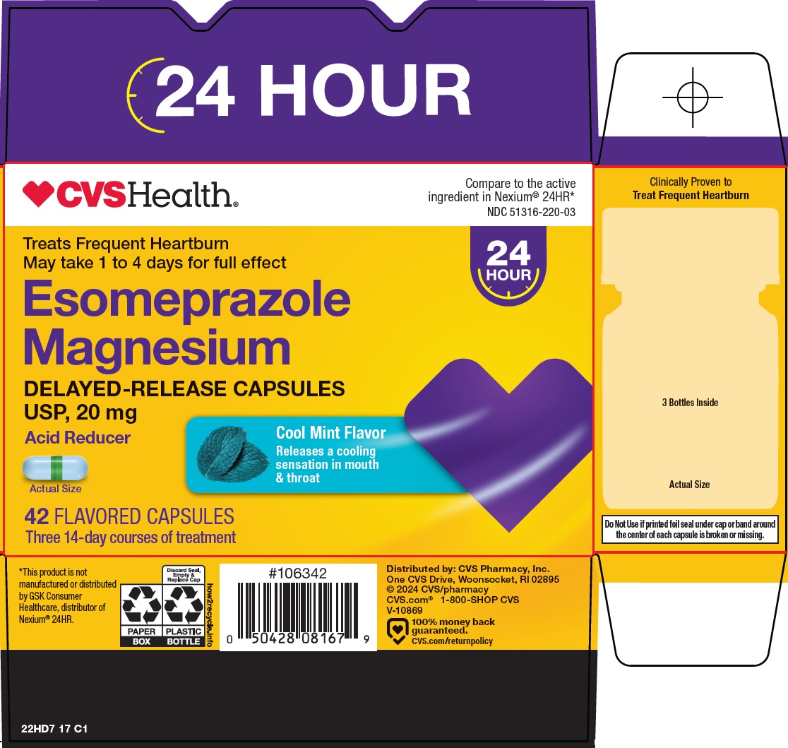Pill image for Cvs Pharmacy, Inc. Esomeprazole Magnesium Drug Facts