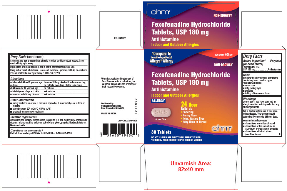 Pill image for Fexofenadine Hydrochloride Tablets, Usp 180 Mg