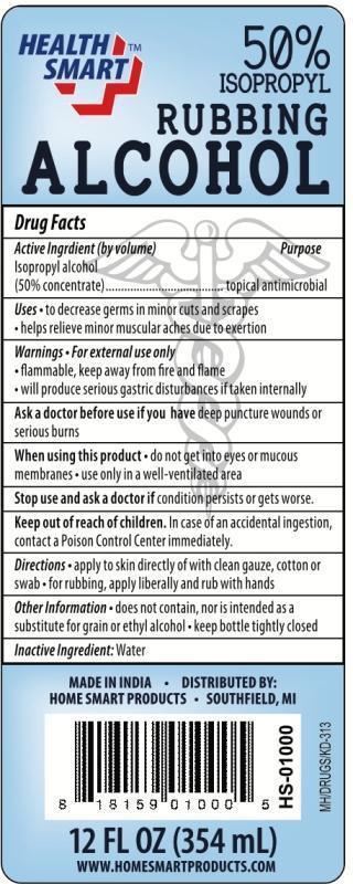 Pill image for Health Smart Isopropyl Rubbing Alcohol 50%