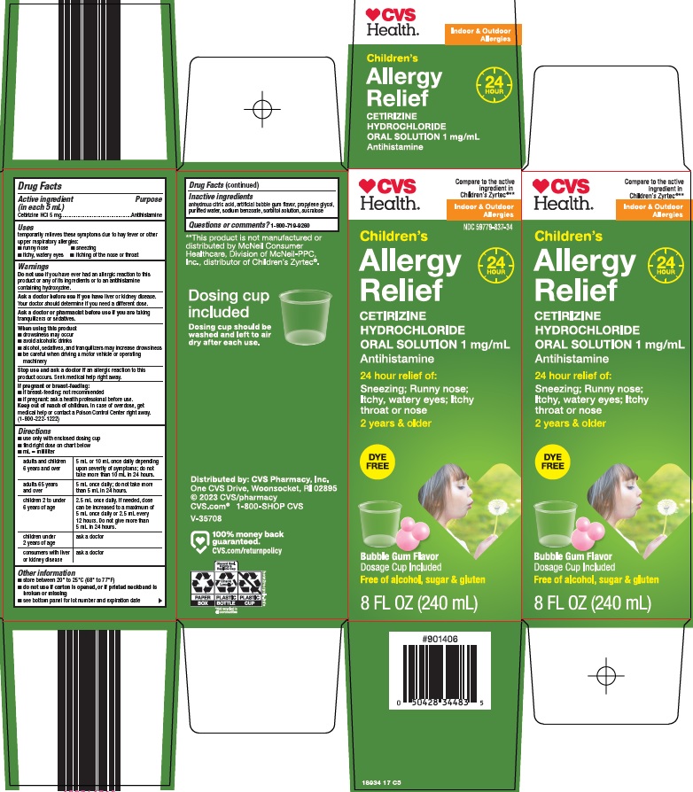 Pill image for Cvs Pharmacy, Inc. Children’s Allergy Relief Drug Facts