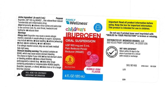 Pill image for Family Wellness children's Ibuprofen Oral Suspension 572